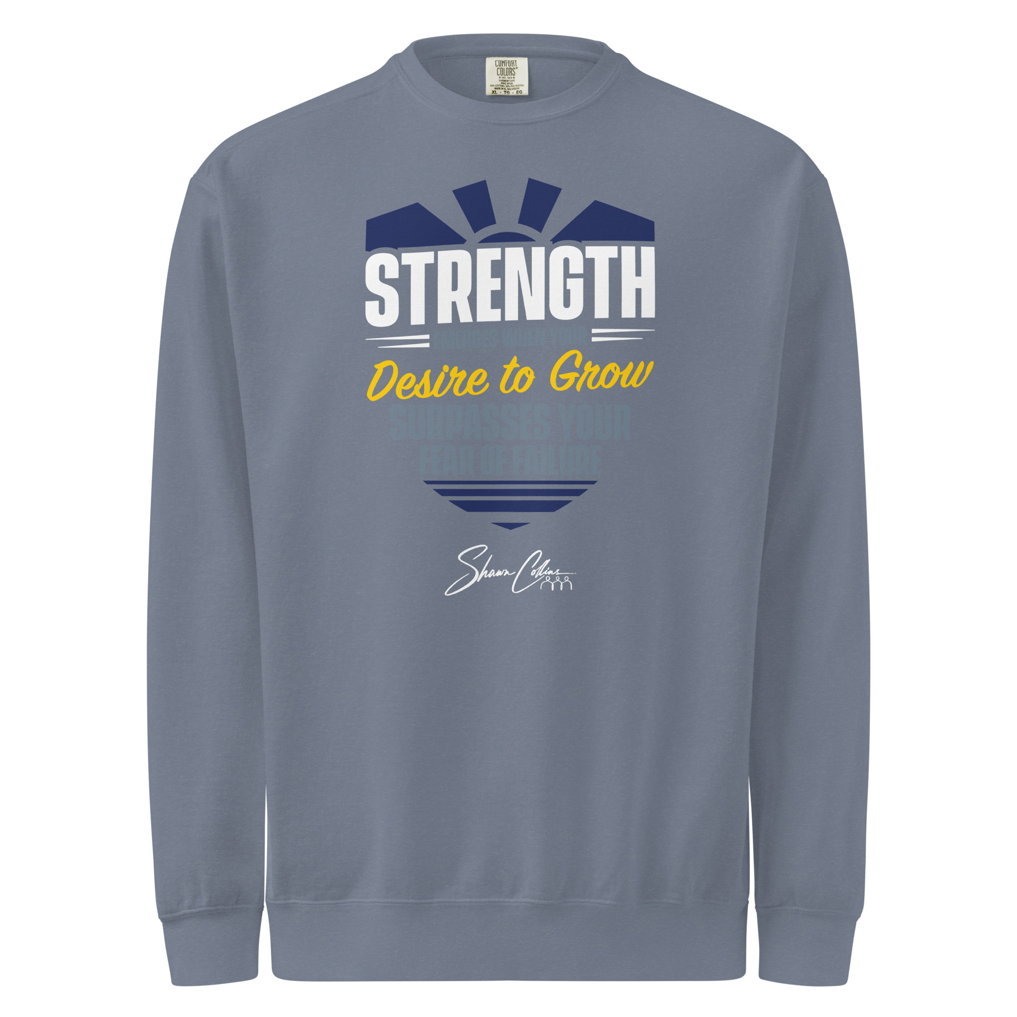 Shawn Collins DESIRE TO GROW Unisex Garment-dyed Sweatshirt - Image 7