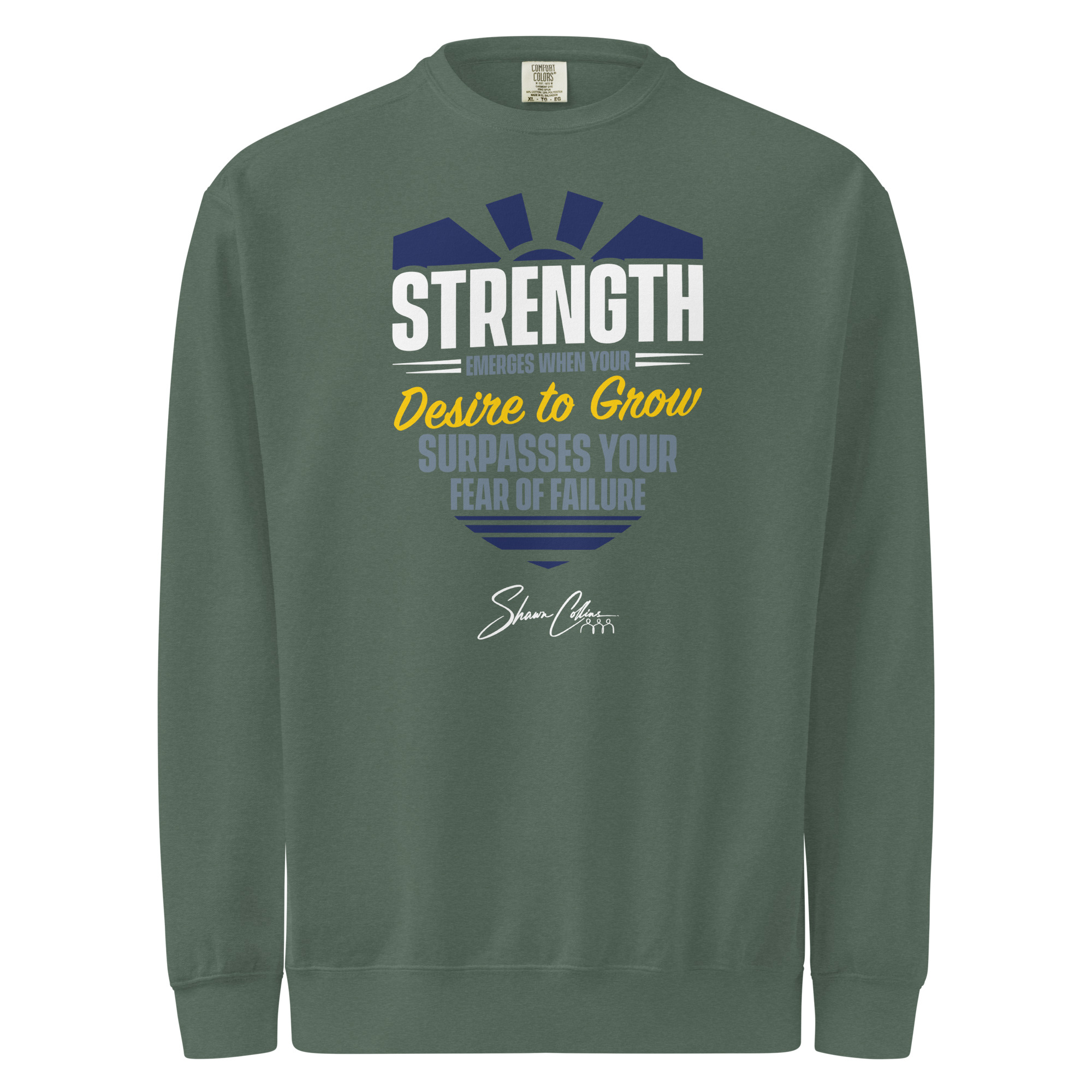 Shawn Collins DESIRE TO GROW Unisex Garment-dyed Sweatshirt - Image 4