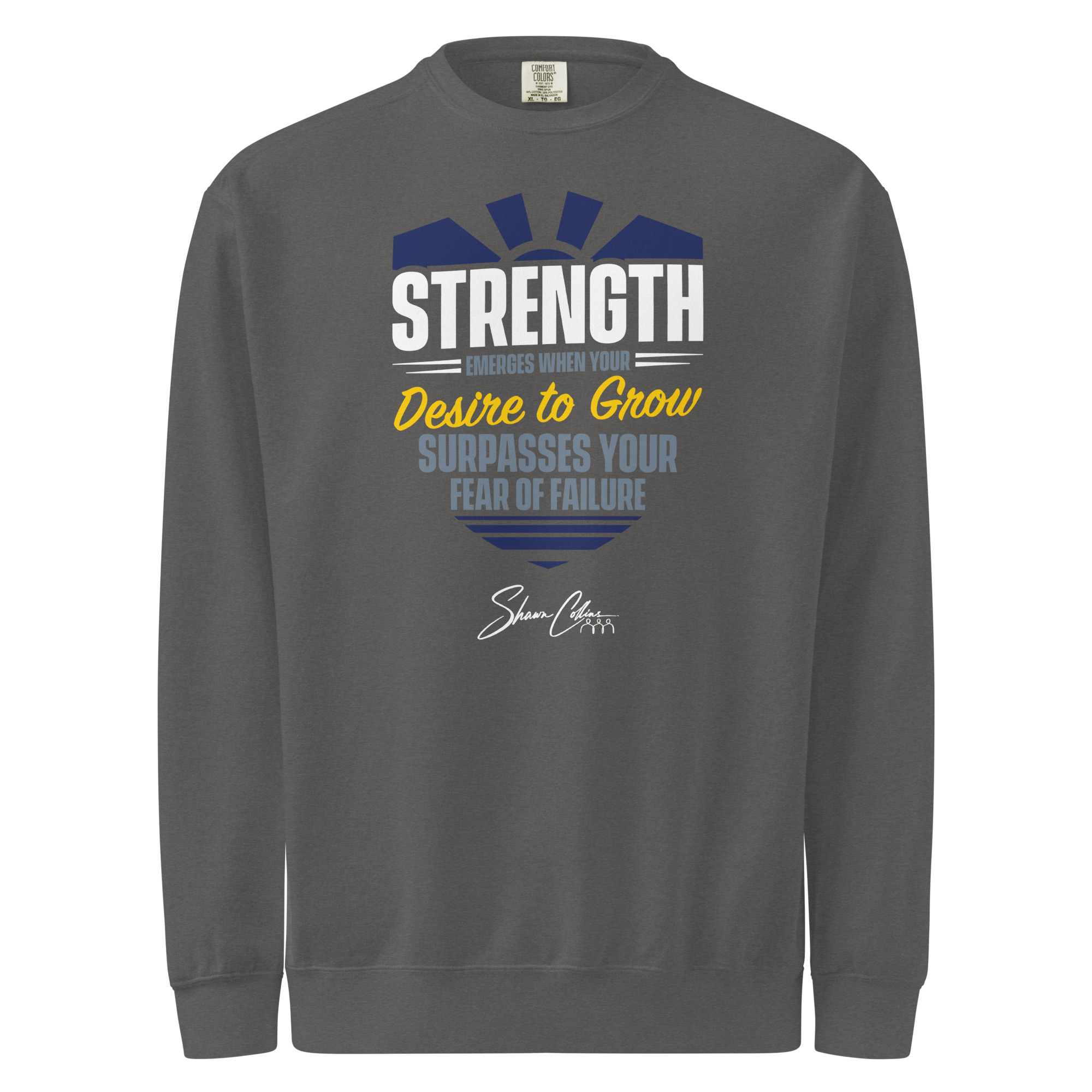 Shawn Collins DESIRE TO GROW Unisex Garment-dyed Sweatshirt - Image 2