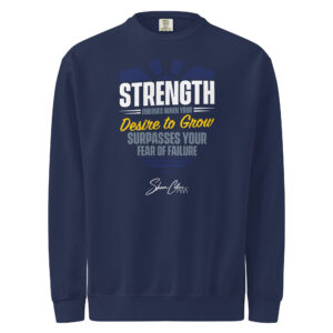 Shawn Collins DESIRE TO GROW Unisex garment-dyed sweatshirt