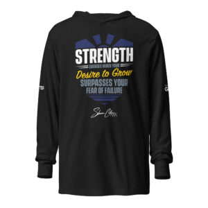 Shawn Collins DESIRE TO GROW Hooded long-sleeve tee