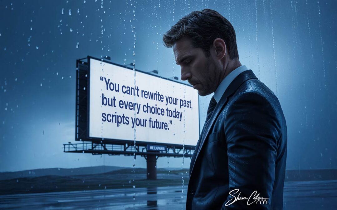 You can't rewrite your past... quote banner