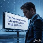 You can't rewrite your past... quote banner