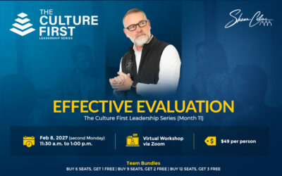 Workshop:  Effective Evaluation